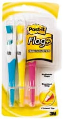 3M - Yellow, Pink, Blue Highlighter - Chisel Tip, Oil Base Ink - Exact Tooling