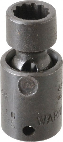 Proto - 1/4" Drive 8mm Standard Universal Impact Socket - 12 Points, 1-19/64" OAL - Exact Tooling