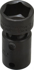 Proto - 3/8" Drive 3/4" Standard Universal Impact Socket - 6 Points, 2-3/32" OAL - Exact Tooling