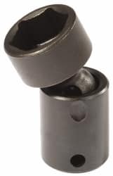 Proto - 3/8" Drive 5/8" Standard Universal Impact Socket - 6 Points, 2-3/32" OAL - Exact Tooling