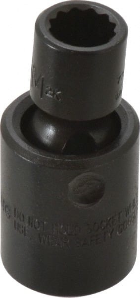 Proto - 3/8" Drive 10mm Deep Universal Impact Socket - 12 Points, 2" OAL - Exact Tooling