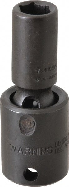 Proto - 3/8" Drive 10mm Deep Universal Impact Socket - 6 Points, 2-1/2" OAL - Exact Tooling