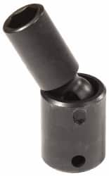 Proto - 3/8" Drive 19mm Deep Universal Impact Socket - 6 Points, 2-13/16" OAL - Exact Tooling