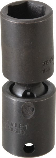 Proto - 3/8" Drive 16mm Deep Universal Impact Socket - 6 Points, 2-11/16" OAL - Exact Tooling