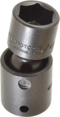 Proto - 1/2" Drive 3/4" Standard Universal Impact Socket - 6 Points, 2-19/32" OAL - Exact Tooling