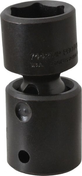 Proto - 1/2" Drive 21mm Standard Universal Impact Socket - 6 Points, 2-11/16" OAL - Exact Tooling