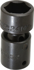 Proto - 1/2" Drive 24mm Standard Universal Impact Socket - 6 Points, 2-11/16" OAL - Exact Tooling
