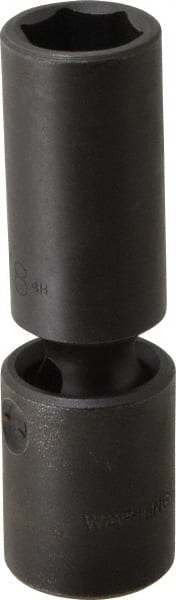 Proto - 1/2" Drive 5/8" Deep Universal Impact Socket - 6 Points, 3-19/32" OAL - Exact Tooling