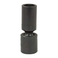 Proto - 1/2" Drive 3/4" Deep Universal Impact Socket - 6 Points, 3-1/2" OAL - Exact Tooling