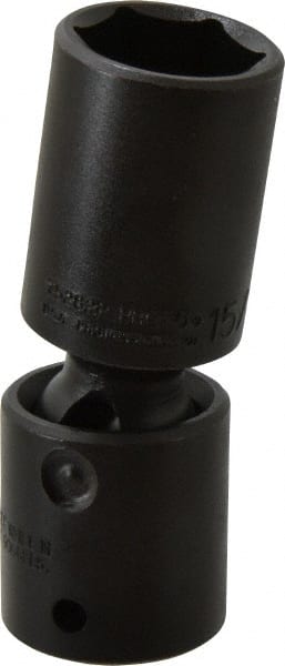 Proto - 1/2" Drive 15/16" Deep Universal Impact Socket - 6 Points, 3-51/64" OAL - Exact Tooling