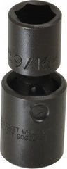 Proto - 1/2" Drive 9/16" Standard Universal Impact Socket - 6 Points, 2-19/32" OAL - Exact Tooling
