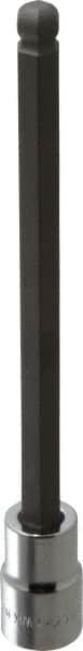 Blackhawk by Proto - 3/8" Drive, 9mm Hex Bit Socket - 6" OAL, 5-23/64" Bit Length, Ball End - Exact Tooling