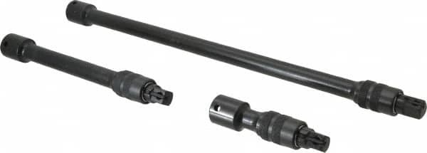 Proto - 3/8" Drive Socket Locking Extension Set - 3 Pieces, Includes 3, 6, 12" Lengths - Exact Tooling