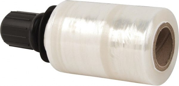 Stretch Associates - 5" x 1,000' 80 Gauge Clear Bundling Stretch Film with Dispenser - 4 Piece, 80 Gauge, Clear - Exact Tooling