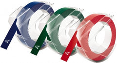 Dymo - Red, Green, Blue Embossing Tape - For DYMO Office Express & Office Mate Embossers - Exact Tooling