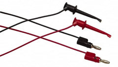 Fluke - Black/Red Electrical Test Equipment Leads Set - Use with All Models - Exact Tooling