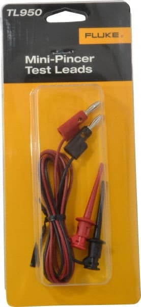 Fluke - Black/Red Electrical Test Equipment Leads Set - Use with All Models - Exact Tooling