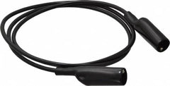 Pomona - Black Electrical Test Equipment Patch Cord - Use with Alligators Test Clips - Exact Tooling