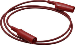 Pomona - Red Electrical Test Equipment Patch Cord - Use with Alligators Test Clips - Exact Tooling