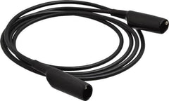 Pomona - Black Electrical Test Equipment Patch Cord - Use with Alligators Test Clips - Exact Tooling