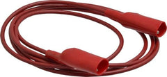 Pomona - Red Electrical Test Equipment Patch Cord - Use with Alligators Test Clips - Exact Tooling