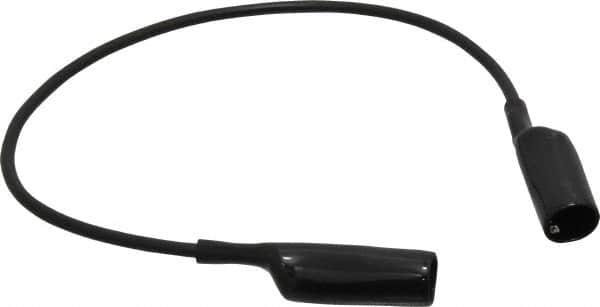 Pomona - Black Electrical Test Equipment Patch Cord - Use with Alligators Test Clips - Exact Tooling
