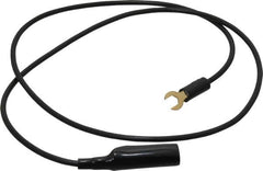 Pomona - Black Electrical Test Equipment Clip - Use with Insulated Spade Lug - Exact Tooling
