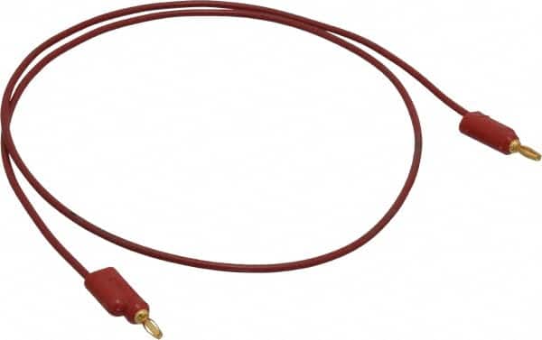 Pomona - Red Electrical Test Equipment Leads - Use with Banana Plugs - Exact Tooling
