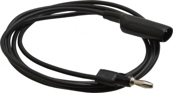 Pomona - Black Electrical Test Equipment Clip - Use with 0.300" Terminal, Banana Plugs - Exact Tooling