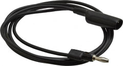 Pomona - Black Electrical Test Equipment Clip - Use with 0.300" Terminal, Banana Plugs - Exact Tooling