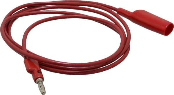 Pomona - Red Electrical Test Equipment Clip - Use with 0.300" Terminal, Banana Plugs - Exact Tooling