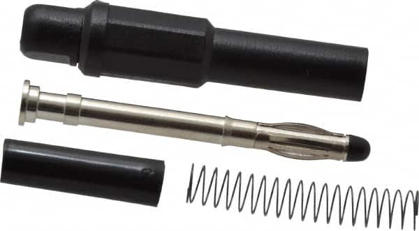 Pomona - Black Electrical Test Equipment Banana Plug - Exact Tooling