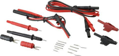 Pomona - Black/Red Electrical Test Equipment Leads Set - Use with Electronic Bench Digital Multimeters - Exact Tooling