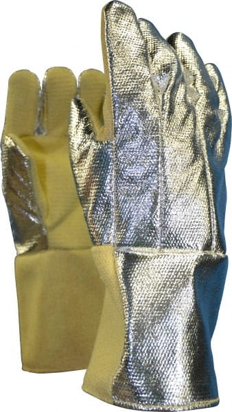 Steel Grip - Size Universal Wool Lined Aluminized Thermonol Welding Glove - Exact Tooling