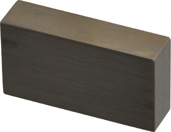 Mitutoyo - 0.75" Rectangular Steel Gage Block - Accuracy Grade 0, Includes Certificate of Inspection - Exact Tooling