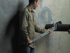 Irwin - 48" Aluminum Straight Pipe Wrench - 6" Pipe Capacity - Exact Tooling