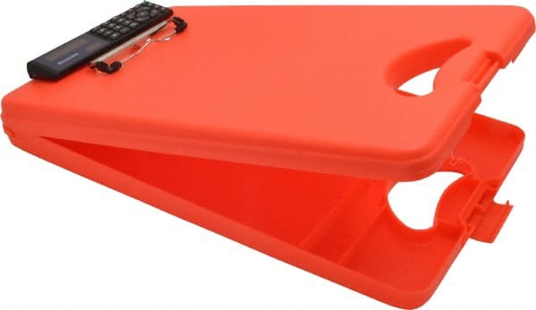 Saunders - 16 Inch Long x 10 Inch Wide x 2-5/8 Inch High, Clip Board - Orange - Exact Tooling
