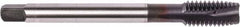 Union Butterfield - 1/4-20 UNC, 3 Flute, TiCN Finish, Powdered Metal Spiral Point Tap - Plug Chamfer, Right Hand Thread, 3.15" OAL, 0.669" Thread Length, 0.255" Shank Diam, 2B Class of Fit, Series 1674 - Exact Tooling