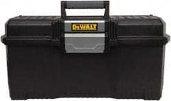 DeWALT - 1 Compartment Tool Box - 24" Wide x 11-1/2" Deep x 10-29/32" High, Metal/Resin, Black - Exact Tooling