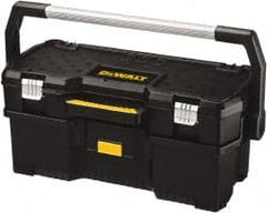 DeWALT - 4 Compartment Tool Case - 26-1/8" Wide x 12-5/8" Deep x 11-7/64" High, Metal/Resin/Plastic, Black - Exact Tooling