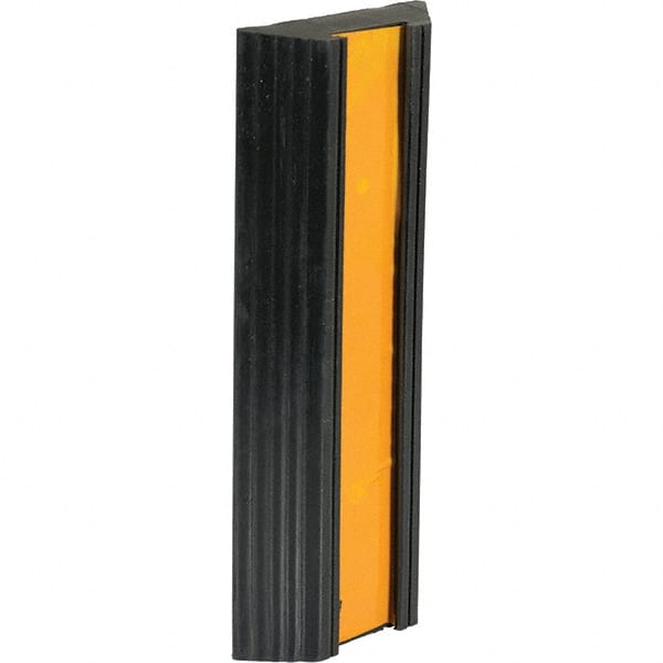 Vestil - 12" Long x 5-1/8" Wide x 1-3/8" High, Bumper Stop - Yellow & Black - Exact Tooling