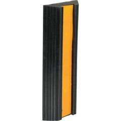 Vestil - 12" Long x 5-1/8" Wide x 1-3/8" High, Bumper Stop - Yellow & Black - Exact Tooling