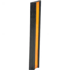 Vestil - 24" Long x 5-1/8" Wide x 1-3/8" High, Bumper Stop - Yellow & Black - Exact Tooling