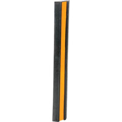 Vestil - 36" Long x 5-1/8" Wide x 1-3/8" High, Bumper Stop - Yellow & Black - Exact Tooling