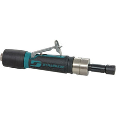 Dynabrade - 1/4" Collet, Straight Handle, Air Angle Die Grinder - 3,200 RPM, Rear Exhaust, 26 CFM, 0.4 hp, 90 psi, 1/4 NPT Inlet - Exact Tooling