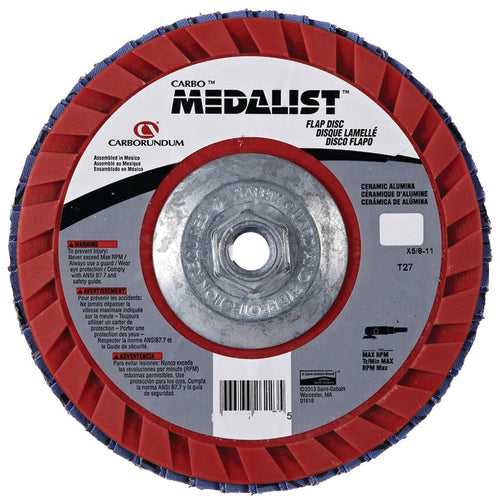 4 1/2″ × 5/8″-11″ 80 Grit Flap Disc - Exact Tooling