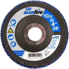 ‎4-1/2″ × 7/8″ 80 Grit Type 29 BlueFire Flap Disc - Exact Tooling