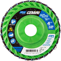 ‎4-1/2 × 7/8″ Gemini Plastic Flat Flap Disc Type 27 P36 Grit R766 Zirconia Alumina - Exact Tooling