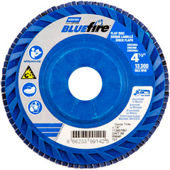 ‎4-1/2 × 7/8″ BlueFire Plastic Flat Flap Disc Type 27 P60 Grit R884P Ceramic Alumina - Exact Tooling