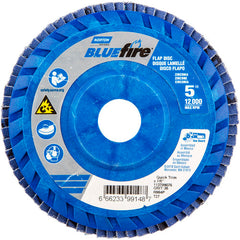 5 × 7/8″ BlueFire Plastic Flat Flap Disc Type 27 P36 Grit R884P Zirconia Alumina - Exact Tooling